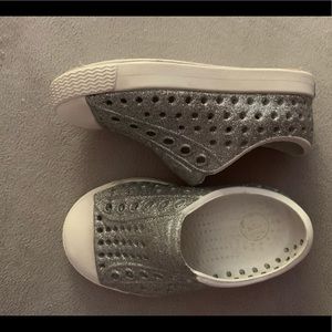 Natives in silver sparkle, only worn a few times